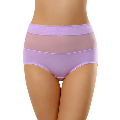 Push Up ženske pamučne seksi gaćice visokog struka s podizanjem bokova Visokoelastične mrežaste bešavne čipke Trokutasto donje rublje Žensko veće veličine