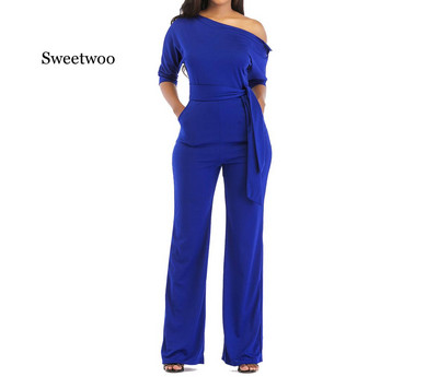 Ljetni kombinezon širokih nogavica veće veličine Ženske hlače uz tijelo Ženski kombinezoni Body Ženski večernji kombinezon Kombinezon Body