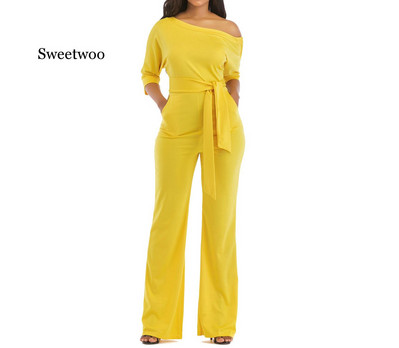 Ljetni kombinezon širokih nogavica veće veličine Ženske hlače uz tijelo Ženski kombinezoni Body Ženski večernji kombinezon Kombinezon Body