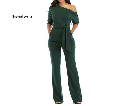 Ljetni kombinezon širokih nogavica veće veličine Ženske hlače uz tijelo Ženski kombinezoni Body Ženski večernji kombinezon Kombinezon Body