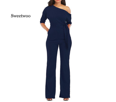 Ljetni kombinezon širokih nogavica veće veličine Ženske hlače uz tijelo Ženski kombinezoni Body Ženski večernji kombinezon Kombinezon Body