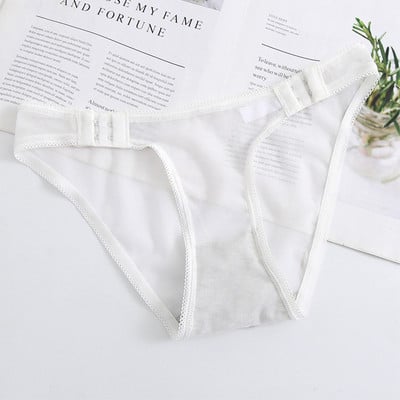 Sexy dámske nohavičky, čipkované sieťované nohavičky, dámske spodné prádlo, nastaviteľné, nízkopodieľne, dámske priehľadné spodné prádlo, bezšvové nohavičky