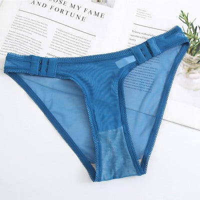 Sexy dámske nohavičky, čipkované sieťované nohavičky, dámske spodné prádlo, nastaviteľné, nízkopodieľne, dámske priehľadné spodné prádlo, bezšvové nohavičky