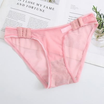 Sexy dámske nohavičky, čipkované sieťované nohavičky, dámske spodné prádlo, nastaviteľné, nízkopodieľne, dámske priehľadné spodné prádlo, bezšvové nohavičky