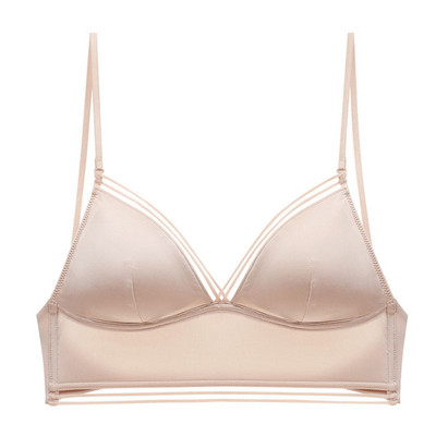 Sutien sexy fără spate din dantelă Deep U Back Back Bralette cupa subțire Sutien Halter moale, fără sudură, elastic, lenjerie de corp Tank Tops Encaje Mujer