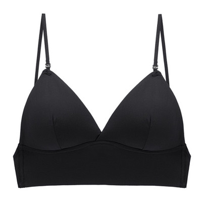 Sutien sexy fără spate din dantelă Deep U Back Back Bralette cupa subțire Sutien Halter moale, fără sudură, elastic, lenjerie de corp Tank Tops Encaje Mujer