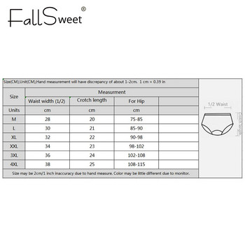 FallSweet 3 τμχ/συσκευασία! Βαμβακερά εσώρουχα για γυναίκες σε συν μέγεθος μαλακά σλιπ Σέξι εσώρουχα για κορίτσια Γυναικεία