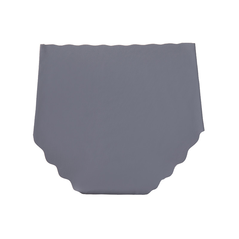 Augstas sieviešu apakšbiksītes Ledus zīda bezšuvju liela izmēra sieviešu apakšveļa viļņotas malas, mīkstas gurnus paceļamas sieviešu biksītes ķermeņa formas veļa