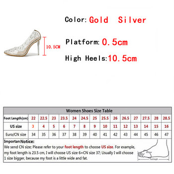 Liyke Άνοιξη 2023 Γυναικεία Μόδα Κρυστάλλινα Διαφανή ψηλοτάκουνα σέξι μυτερά δάχτυλα Slingback Stiletto Pumps Wedding Shoes Bride