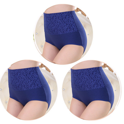 Chiloți din bumbac, 3 buc/lot, lenjerie de corp pentru femei, talie înaltă, pentru abdomen, chiloți de recuperare postpartum pentru femei