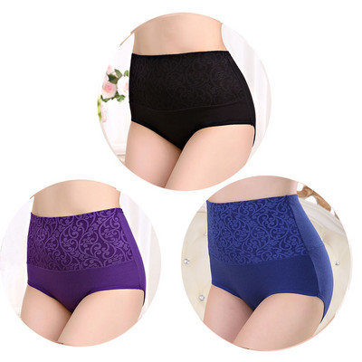 Chiloți din bumbac, 3 buc/lot, lenjerie de corp pentru femei, talie înaltă, pentru abdomen, chiloți de recuperare postpartum pentru femei