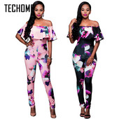 Dámsky overal TECHOME, ležérny, nový štýl, potlačený, farebný, bez ramienok, bez rukávov, bavlnený, sivý, čierny