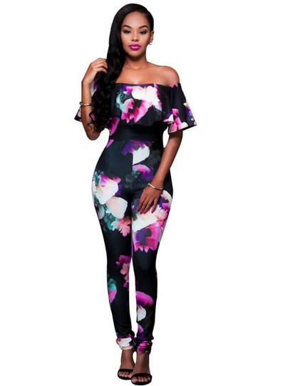 Dámsky overal TECHOME, ležérny, nový štýl, potlačený, farebný, bez ramienok, bez rukávov, bavlnený, sivý, čierny