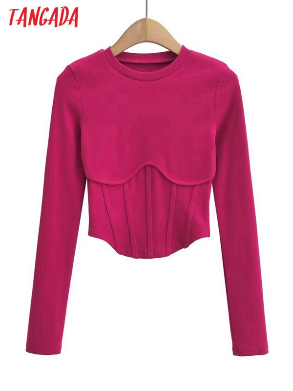 Tangada 2023. Nova ženska majica kratkih rukava s tunikom, majice dugih rukava, ženska seksi majica majica 4P162