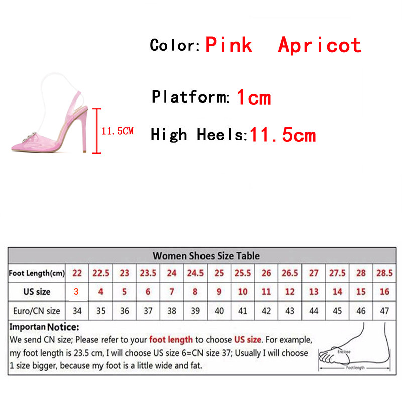 Liyke 2023 Nové módne dámske lodičky s kamienkami a krištáľovou mašľou z PVC, priehľadné, so špicatou špičkou, ružové vysoké podpätky, svadobné a plesové topánky