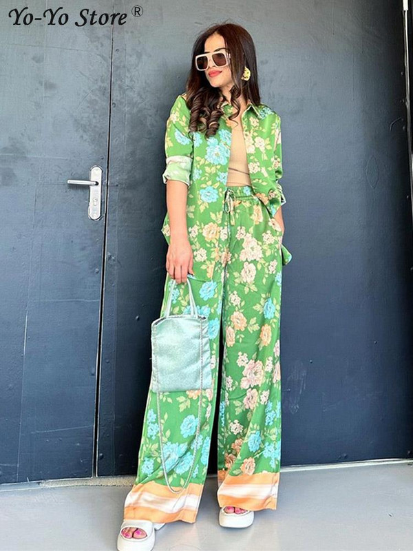 Dámske voľné nohavice s dlhým rukávom a golierom, voľné, s golierom a širokými nohavicami, sťahovacou šnúrkou