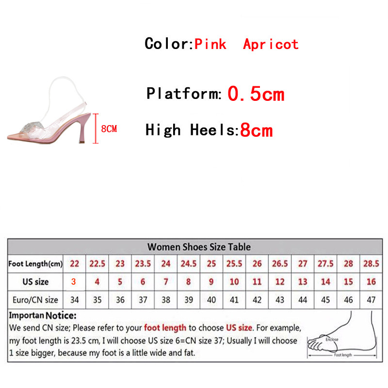 Liyke PVC prozirne ženske salonke Modne kristalne mašne sa vještim dijamantima Cipele za vjenčanje Elegantne sandale na visoku petu