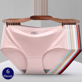 BZEL 6PCS/Set Ženske gaćice Bešavne Žensko donje rublje Velike veličine Ugodne gaćice Prozračno donje rublje od svilenog satena Hot Rasprodaja Gaćice