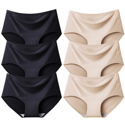 BZEL 6PCS/Set Ženske gaćice Bešavne Žensko donje rublje Velike veličine Ugodne gaćice Prozračno donje rublje od svilenog satena Hot Rasprodaja Gaćice
