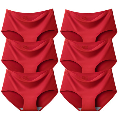 BZEL 6PCS/Set Ženske gaćice Bešavne Žensko donje rublje Velike veličine Ugodne gaćice Prozračno donje rublje od svilenog satena Hot Rasprodaja Gaćice
