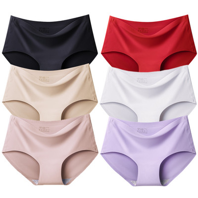 BZEL 6PCS/Set Ženske gaćice Bešavne Žensko donje rublje Velike veličine Ugodne gaćice Prozračno donje rublje od svilenog satena Hot Rasprodaja Gaćice