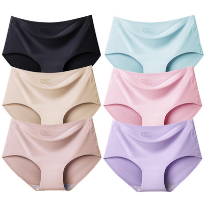 BZEL 6PCS/Set Ženske gaćice Bešavne Žensko donje rublje Velike veličine Ugodne gaćice Prozračno donje rublje od svilenog satena Hot Rasprodaja Gaćice