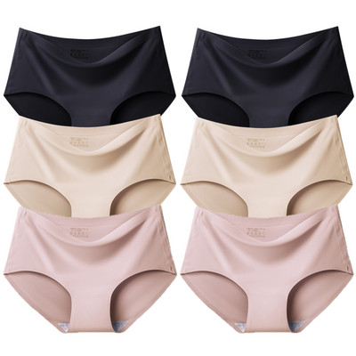 BZEL 6PCS/Set Ženske gaćice Bešavne Žensko donje rublje Velike veličine Ugodne gaćice Prozračno donje rublje od svilenog satena Hot Rasprodaja Gaćice