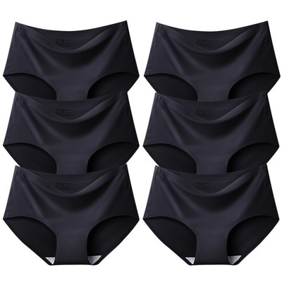 BZEL 6PCS/Set Ženske gaćice Bešavne Žensko donje rublje Velike veličine Ugodne gaćice Prozračno donje rublje od svilenog satena Hot Rasprodaja Gaćice