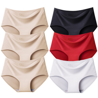 BZEL 6PCS/Set Ženske gaćice Bešavne Žensko donje rublje Velike veličine Ugodne gaćice Prozračno donje rublje od svilenog satena Hot Rasprodaja Gaćice