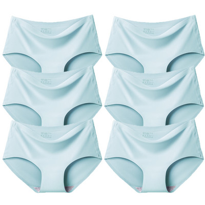 BZEL 6PCS/Set Ženske gaćice Bešavne Žensko donje rublje Velike veličine Ugodne gaćice Prozračno donje rublje od svilenog satena Hot Rasprodaja Gaćice