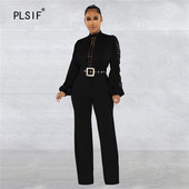 Îmbrăcăminte pentru femei de primăvară Nouă, cu mâneci lungi, cu gât înalt, modă, temperament, culoare solidă, birou Jumpsu