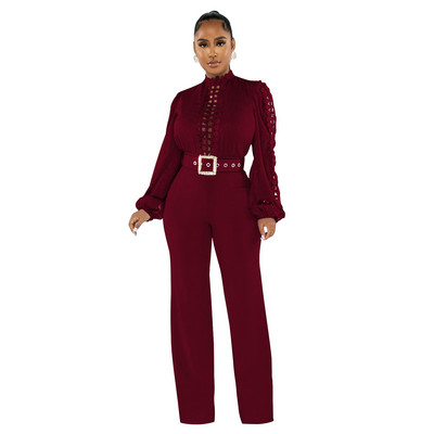 Îmbrăcăminte pentru femei de primăvară Nouă, cu mâneci lungi, cu gât înalt, modă, temperament, culoare solidă, birou Jumpsu