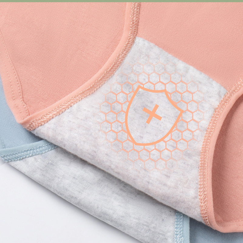 3Pcs/set Ženske gaćice od čistog pamuka Meke udobne gaćice Jednobojno donje rublje Rastezljive gaćice srednjeg struka M-XL Žensko donje rublje