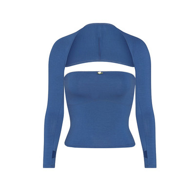 Elegantné bezramienkové trubicové topy, tričko s dlhým rukávom a sťahovacím pásom, retro grunge štýl z roku 2000, s otvoreným chrbtom, tílko s krátkym topom, roztomilá súprava s dvoma dielmi