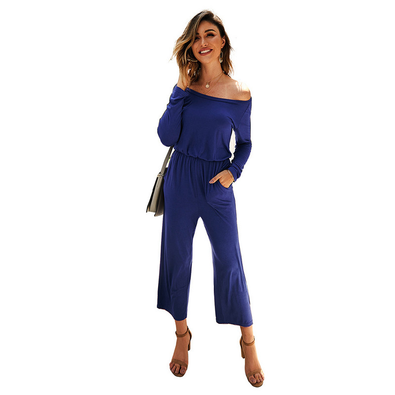 pavasario ruduo Moterų mados kombinezonas Romper juodas Asimetriškas kišeninis Beach Bodycon suvarstomas moteriškas kombinezonas solidus kombinezonas