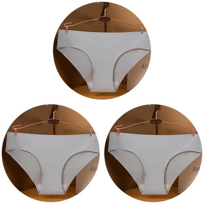 3 kom/set Seksi ženske gaćice velike veličine Ice Silk Bešavne M-3XL donje rublje Jednobojne udobne mekane gaćice Žensko donje rublje