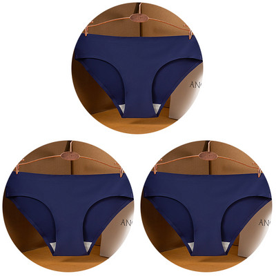 3 kom/set Seksi ženske gaćice velike veličine Ice Silk Bešavne M-3XL donje rublje Jednobojne udobne mekane gaćice Žensko donje rublje