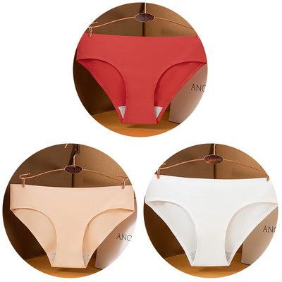 3 kom/set Seksi ženske gaćice velike veličine Ice Silk Bešavne M-3XL donje rublje Jednobojne udobne mekane gaćice Žensko donje rublje