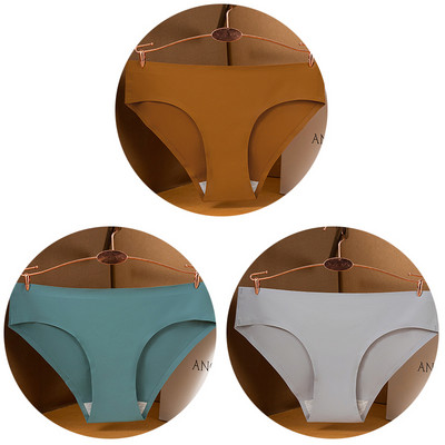 3 kom/set Seksi ženske gaćice velike veličine Ice Silk Bešavne M-3XL donje rublje Jednobojne udobne mekane gaćice Žensko donje rublje