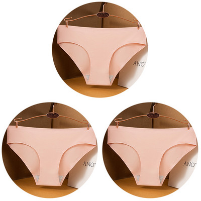 3 kom/set Seksi ženske gaćice velike veličine Ice Silk Bešavne M-3XL donje rublje Jednobojne udobne mekane gaćice Žensko donje rublje