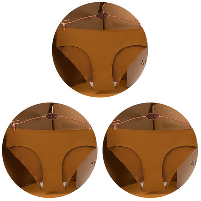 3 kom/set Seksi ženske gaćice velike veličine Ice Silk Bešavne M-3XL donje rublje Jednobojne udobne mekane gaćice Žensko donje rublje