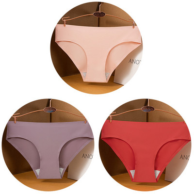 3 kom/set Seksi ženske gaćice velike veličine Ice Silk Bešavne M-3XL donje rublje Jednobojne udobne mekane gaćice Žensko donje rublje