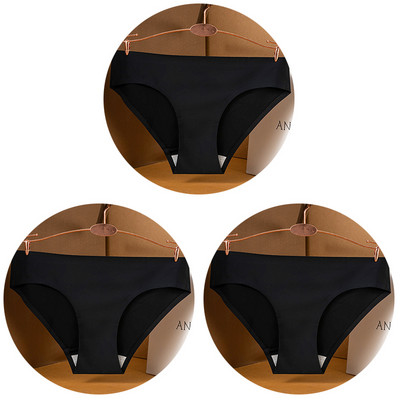 3 kom/set Seksi ženske gaćice velike veličine Ice Silk Bešavne M-3XL donje rublje Jednobojne udobne mekane gaćice Žensko donje rublje