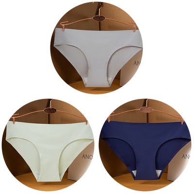 3 kom/set Seksi ženske gaćice velike veličine Ice Silk Bešavne M-3XL donje rublje Jednobojne udobne mekane gaćice Žensko donje rublje