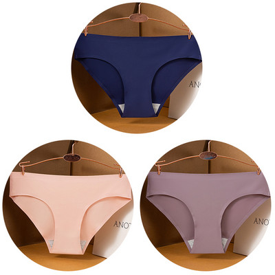 3 kom/set Seksi ženske gaćice velike veličine Ice Silk Bešavne M-3XL donje rublje Jednobojne udobne mekane gaćice Žensko donje rublje