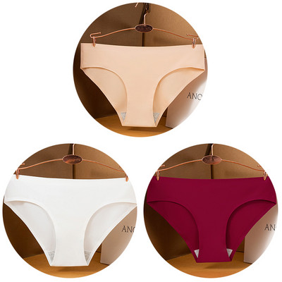 3 kom/set Seksi ženske gaćice velike veličine Ice Silk Bešavne M-3XL donje rublje Jednobojne udobne mekane gaćice Žensko donje rublje