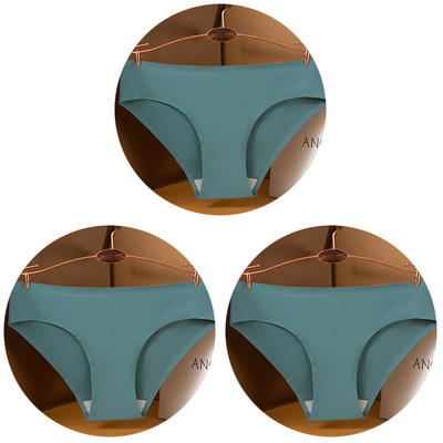 3 kom/set Seksi ženske gaćice velike veličine Ice Silk Bešavne M-3XL donje rublje Jednobojne udobne mekane gaćice Žensko donje rublje