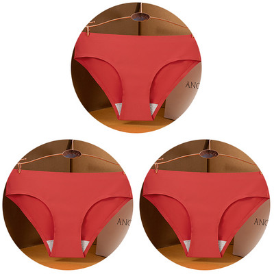 3 kom/set Seksi ženske gaćice velike veličine Ice Silk Bešavne M-3XL donje rublje Jednobojne udobne mekane gaćice Žensko donje rublje