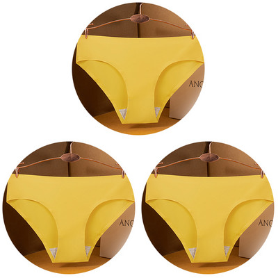 3 kom/set Seksi ženske gaćice velike veličine Ice Silk Bešavne M-3XL donje rublje Jednobojne udobne mekane gaćice Žensko donje rublje