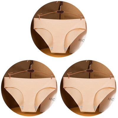 3 kom/set Seksi ženske gaćice velike veličine Ice Silk Bešavne M-3XL donje rublje Jednobojne udobne mekane gaćice Žensko donje rublje